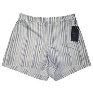 VRST Resort Short Print NWT Men's M 5" Swim Hybrid Slim Fit Blue Stripe
